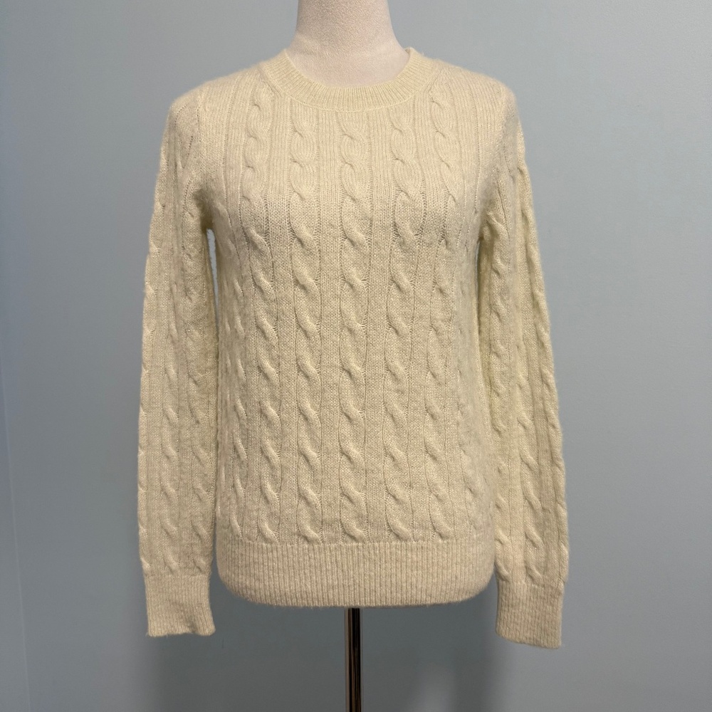 Vineyard Vines Women’s Cable Knit White Pullover Sweater Size XS